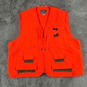 Scheels Outfitters Pheasants Forever Mens 3X Hunting Vest Blaze Orange Pockets